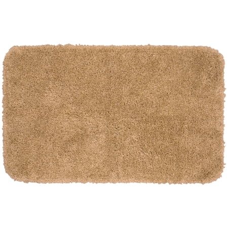 Garland Rug Serendipity Washable Nylon Taupe Bath Rug, 30" x 50"