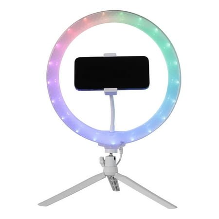 Vivitar 12" Full Color 3D Ring Light with Tripod and Adjustable Ball Head, Black