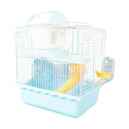 oshhni Small Animal Carrier Cage Hamster Cage for Dwarf Hamster Guinea Pig Hedgehog blue