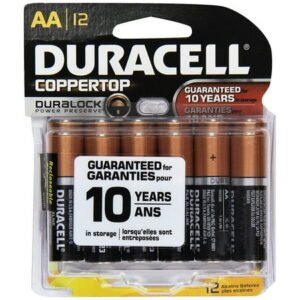 Duracell Coppertop Alkaline Batteries, AA
