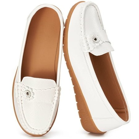 Ecetana Loafers for Women Casual Dressy Shoes Comfortable Walking Flats Shoes