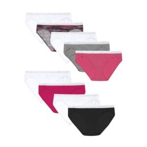 Hanes Women's Super Value Bonus Cool Comfort Sporty Cotton Bikini Underwear, 6+3 Bonus Pack