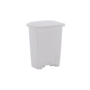 Rubbermaid 8.25G Step-On Trash Can, White