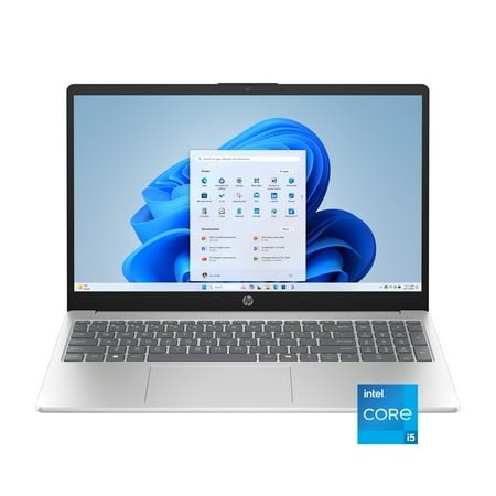 HP 15.6 inch Windows 11 Laptop Intel Core i5-1334U 8GB RAM 512GB SSD Natural Silver