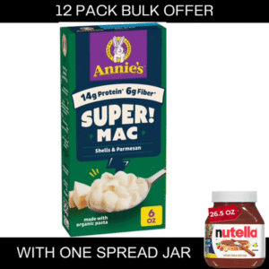 Annie's Super! Mac, Shells and Parmesan, Made with Organic Pasta, 6 oz