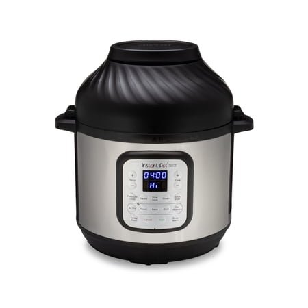 Instant Pot Duo Crisp 11-in-1 Air Fryer and Electric Pressure Cooker Combo with Multicooker Lids that Air Fries, Steams, Slow Cooks, Sautés, Dehydrates and More, Free App With 1900 Recipes, 8 Quart