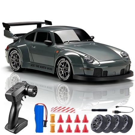 Jaawind RC Drift Car 1:24 2.4GHz 4WD High Speed Remote Control Cars Vehicle with LED Lights RC Race Car Toys for Boys Kids Adults