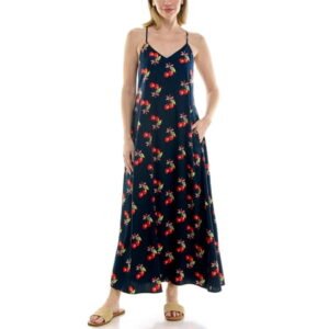 Nicole Miller Women's Maxi Slip Dress With Built In Bra, Sizes S-XL