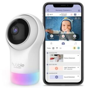 Hubble Nursery Pal Glow, Smart HD Baby Monitor with Night Light