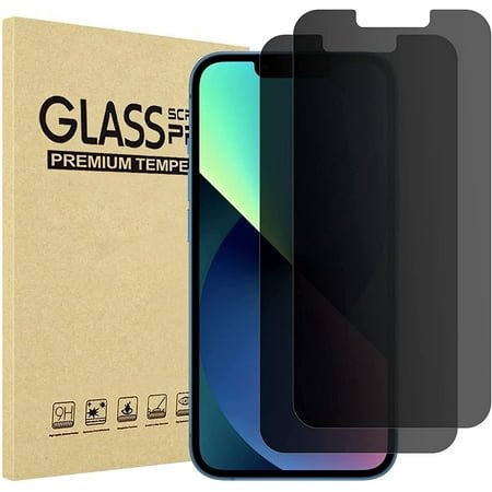 (2 Pack)Privacy Screen Protector Compatible with iPhone 13 / iPhone 13 Pro, 9H Tempered Glass Screen Film Guard for iPhone 13/13 Pro 6.1 Inch 2021, Case Friendly, Bubble-Free