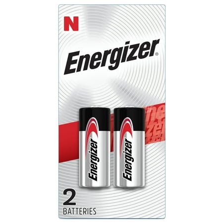 Energizer N Batteries, Alkaline, 1.5V, Long-Lasting Power, 2 Pack