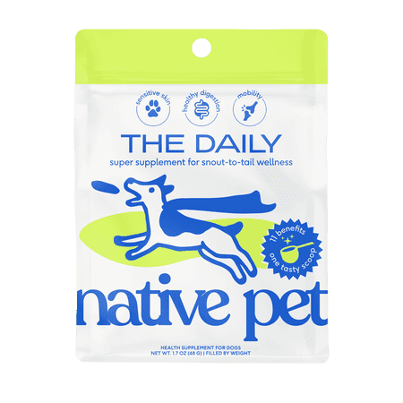 Native Pet The Daily Dog Multivitamin Powder, Probiotics & Glucosamine, 1.7 oz