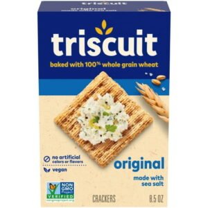 Triscuit Original Whole Grain Wheat Crackers, Vegan Crackers, Healthy Snacks, Lunch Snacks, 8.5 oz