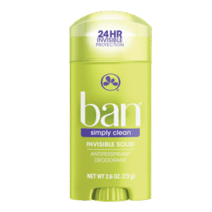 Ban Simply Clean Invisible Solid Deodorant 2.6 oz