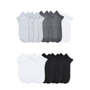 No Boundaries Women’s Low Cut Socks, 10 Pack, Shoe Sizes 4-10