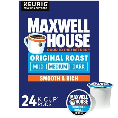 Maxwell House Original Roast Medium Roast K-Cup® Coffee Pods, 24 Count Box