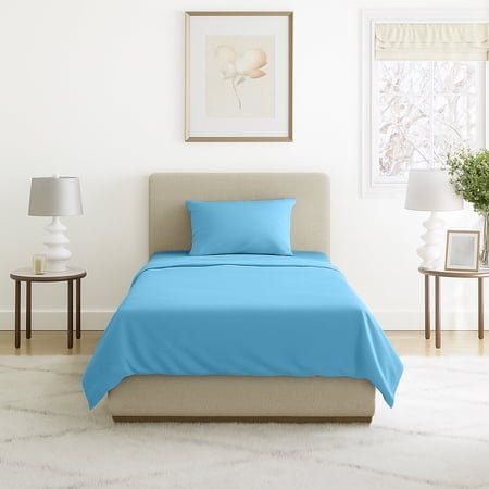 Somerset Home 3-Piece Microfiber Twin Sheet Set, Blue
