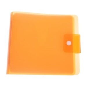 CATIEBYE 1Pack Orange Lidded Storage Box Dustproof for CD Storage Storage