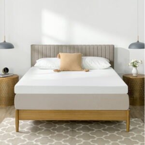 Zinus Spa Sensations Dual-Layer 4" Memory Foam Mattress Topper, Queen