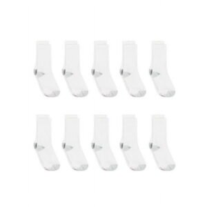 Hanes Women's Crew Socks, Cushioned, 10-Pack, Size 5-9