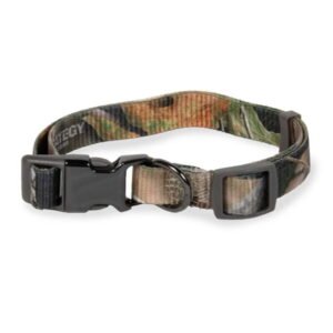 Vibrant Life Polyester Strategy Graph x Camo Fashion Dog Collar, Metal Buckle, Brown, Medium