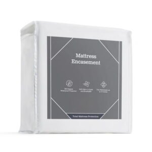 Linenspa Zippered Jersey Encasement Mattress Protector, Twin XL - Waterproof, Bed Bug Protection, and Breathable