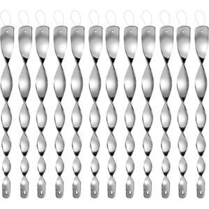 NOGIS Woodpecker Bird Scare Devices,Reflective Scare Rods Control Device to Keep Birds Away from Patio Pool（Christmas Reflective Strip Hanging Home as Decoration） (12PCS,Silver)