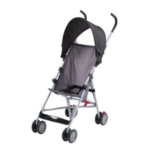 Parent's Choice Gray Baby Umbrella Stroller with Black Canopy, Unisex
