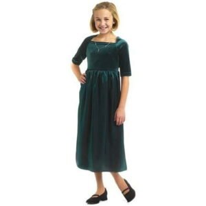 Rose Cottage Girls' Hunter Green Dress