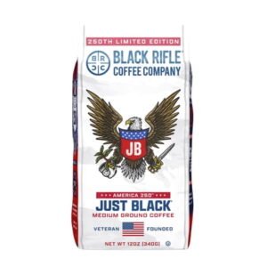 Black Rifle Coffee Company Just Black, Medium Roast, Ground Coffee,12 oz