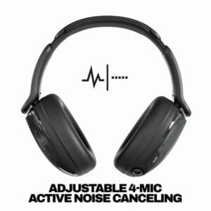 Skullcandy Hesh 540 ANC Wireless over-Ear Headphones with Active Noise Canceling, True Black