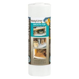 EasyLiner Smooth Top Shelf Liner, White, 12 in. x 20 ft. Roll