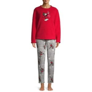 Mickey Mouse Women's and Women's Plus Pajama Set, 2 Piece
