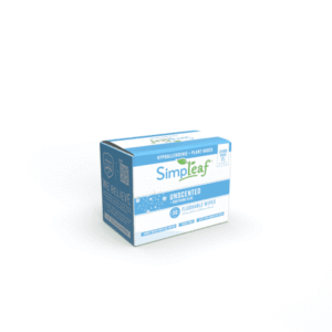 Simpleaf Flushable Unscented Single Pack Wet Wipes , Eco-Friendly Paraben & Alcohol Free , Hypoallergenic & Safe for Sensitive Skin , Soothing Aloe Vera Formula , (30 Single Pack Wipes)