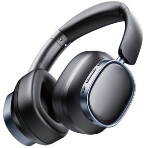 Bluetooth Headphones Over Ear, 78H Playtime Wireless Headphones, Bluetooth 5.4 Dual Device with Deep Bass, ANC Active Noise Cancelling Headphones, Foldable Lightweight Headset for Travel Home Office