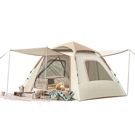 Mapskey 4 Person Instant Camping Tent, Automatic Easy Pop up Tents Camping with Carry Bag Outdoor/Family/Beach/Hiking/Traveling