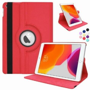 Rotating Case for iPad Mini 4th and Mini 5th Gen 7.9 Inch - 360 Degree Rotating Smart Protective Stand Cover with Auto Sleep/Wake, Red