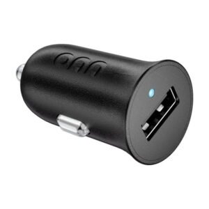 onn 12W USB-A Port Car Charger for Cigarette Lighter, Black