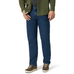 Wrangler Men's and Big Men's Relaxed Fit Cotton Jeans