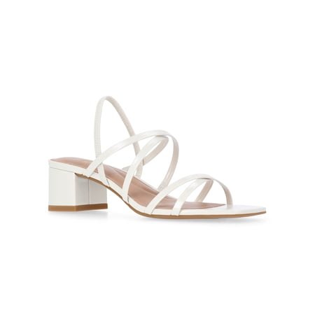 Time and Tru Women's Strappy Block Heel Sandals