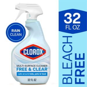 Clorox Free & Clear Multi Surface Cleaner, Spray Bottle, Fragrance Free, 32 fl oz