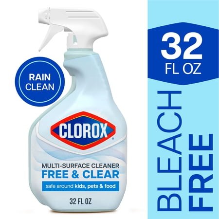 Clorox Free & Clear Multi Surface Cleaner, Spray Bottle, Fragrance Free, 32 fl oz