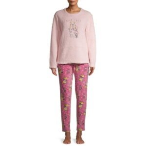 Winnie the Pooh Women's and Women's Plus Pajama Set, 2 Piece