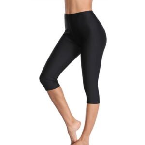 Charmo Women Swim Pants High Waisted Swim Capris Swimming Shorts Swimming Leggings