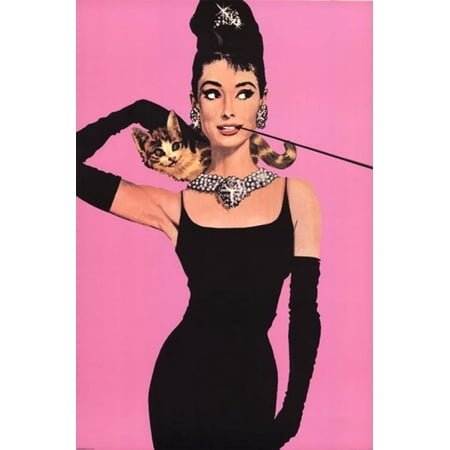 Audrey Hepburn - Pink Poster (24 x 36)