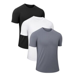 GENTS BLISS 3 Pack Men T-Shirts Crew Neck Short Sleeve T-Shirts for Men Quick Dry Men Shirts