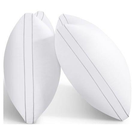 SORMAG Bed Pillows 2 Pack Down Alternative Pillows for Bed Queen Size Set of 2 Soft Hotel Collection Gusseted Cooling Pillow 20 x 30 inches
