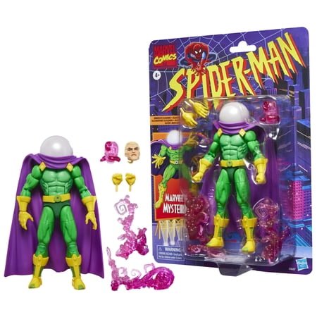 Marvel Legends Series Marvel's Mysterio, Retro Spider-Man Action Figure