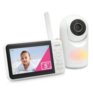 VTech VM5267 Video Baby Monitor with 5" Display and Remote Pan & Tilt Camera