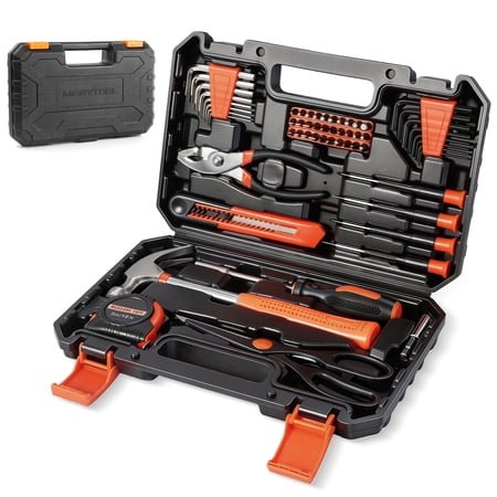 Anqdy 57-Piece Tool Kit for Household Repairs, Women Dorm Basic Small Mini Hand Tool Set with Hammer